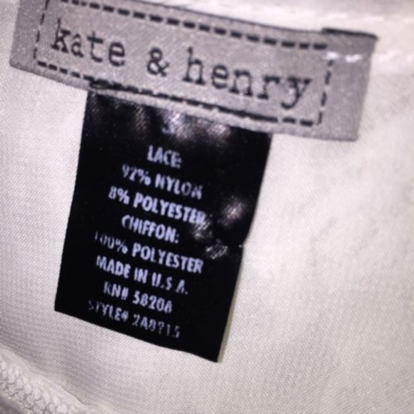 3/25 Lace Chiffon Tank Top Asymmetric Crochet - Picture 6 of 6